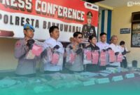 Gambar Polresta Banyuwangi Amankan 2,1 Kg Sabu dan Puluhan Tersangka Hasil Operasi 3 Bulan (Sumber: Istimewa)
