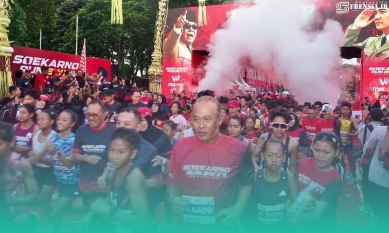 Gambar Ribuan Orang Ramaikan Soekarno Run, Sarana Edukasi Sosok Sang Proklamator (Sumber: Istimewa)