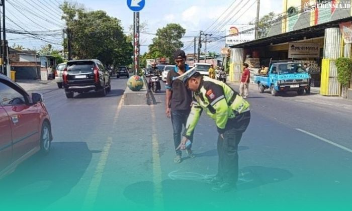 Gambar Scoopy Ditabrak Truk Box di Banyuwangi, Lansia Penumpang Motor Tewas di TKP (Sumber: Istimewa)