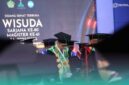 Pimpinan senat Universitas Islam Negeri Kiai Haji Achmad Siddiq (UIN KHAS) Jember saat memimpin acara Wisuda Program Sarjana ke-80 dan Program Magister ke-61, di Gedung Kuliah Terpadu (GKT), pada Selasa (13/10/202) (Foto: Humas UIN KHAS Jember). 