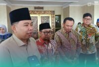 (Dari kiri) Bupati Jember, Muhammad Fawait, seusai Rapat Koordinasi Pusat dan Daerah bertema 