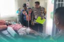 Kondisi pria setelah tertabrak Kereta Api Logawa saat olahraga pagi. (Foto: Istimewa). 