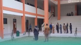 Komisi D DPRD Kabupaten Jember, saat melakukan inspeksi mendadak (sidak), di Sekolah Rakyat (SR) Terintegrasi, Desa Pancakarya, Kecamatan Ajung, Jember. (Foto: Istimewa). 