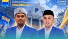 Hairul Syapril Sholeh, (kiri) dan Mohammad Erfan Agustian (kanan),   terpilih secara aklamasi sebagai Ketua dan Sekretaris Umum Ikatan Keluarga Alumni Pergerakan Mahasiswa Islam Indonesia (PC IKA PMII) Jember periode 2026–2031. (Foto: Istimewa). 