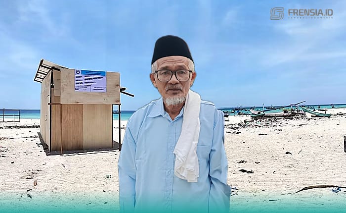 Ustaz Abdul Hamid, tokoh masyarakat Pulau Mandangin. (Foto: Istimewa). 
