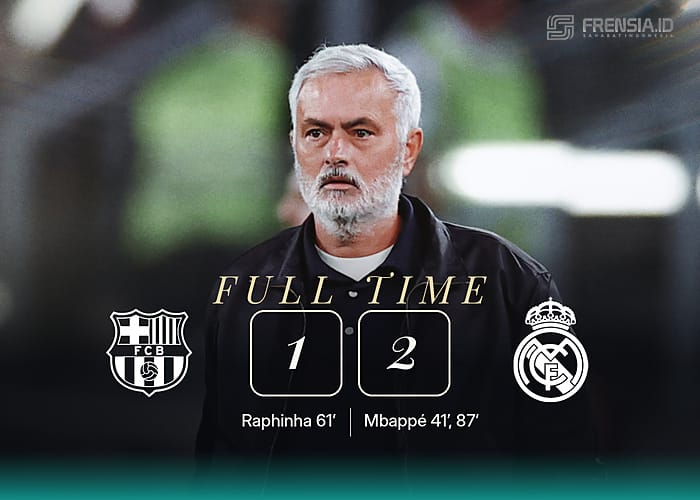 José Mourinho saat membawa Real Madrid menang 2-1 di Camp Nou (Foto : Instagram/@realmadrid).