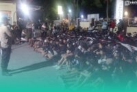 Gambar Polisi Amankan 72 Remaja dan 40 Motor Diduga Terlibat Balap Liar di Muncar Banyuwangi (Sumber: Istimewa)