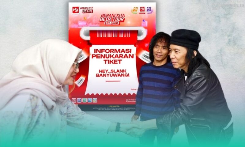 Gambar Saksikan SLANK Manggung Di Banyuwangi, Pahami Cara Tukar Tiketnya! (Sumber: Grafis Frensia)
